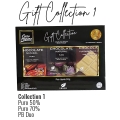 Gift Collection 1 - Chocolate Puro e Duo com 3 Barras de 80g Ouro Moreno